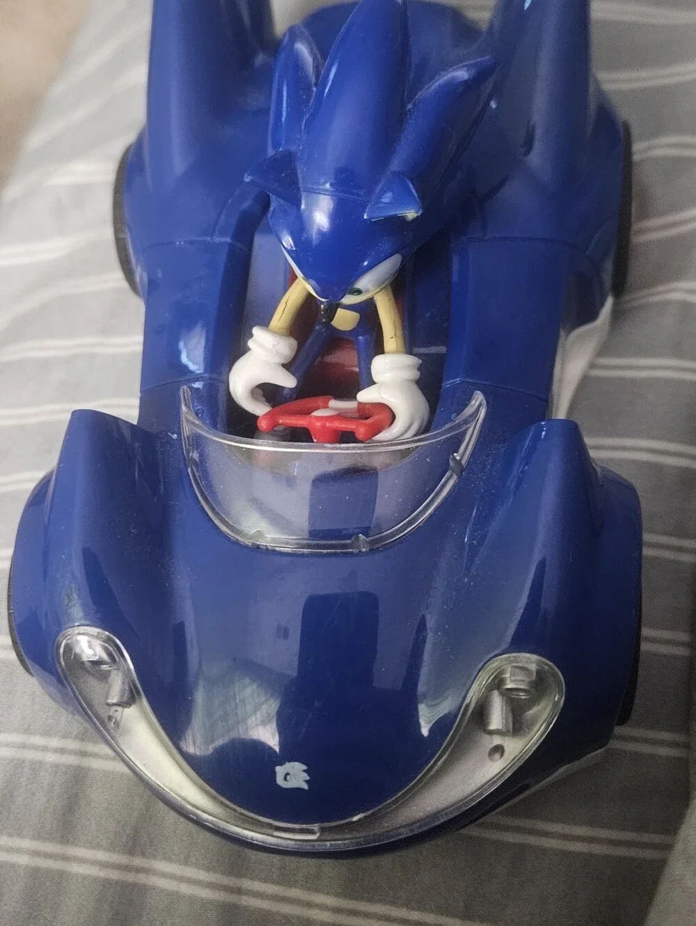 Blue Sonic Character Race Car Toy - Licensed Kids Vehicle